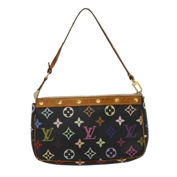 Louis Vuitton Multicolor Multicolore Black Murakami Pochette w Dustbag - Picture 2 of 16